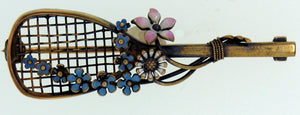 Flat Top Flower Racket Pin