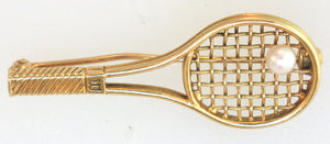 Wilson Racket Gold Pin