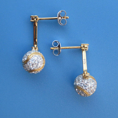 Silver Tennis Earrings